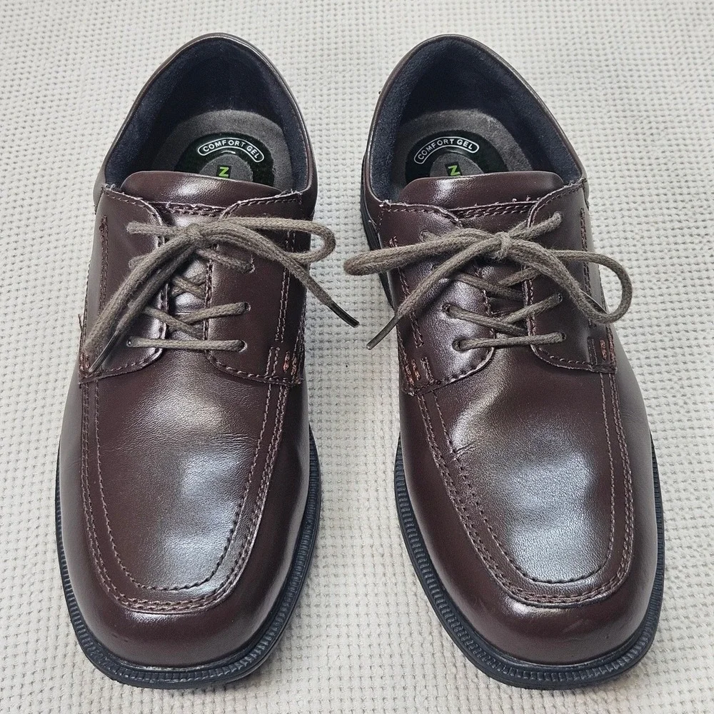 Nunn Bush Kore Mens Brown Leather Bicycle Toe Oxford Shoes 84355-200 Size 8.5‎ M